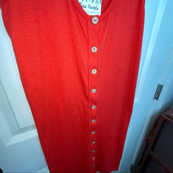 Free People Gia Vest Red OB1503177 Sz XS - Picture 9 of 16